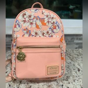 Loungefly Jasmin Tiger Floral Mini Backpack 🆕